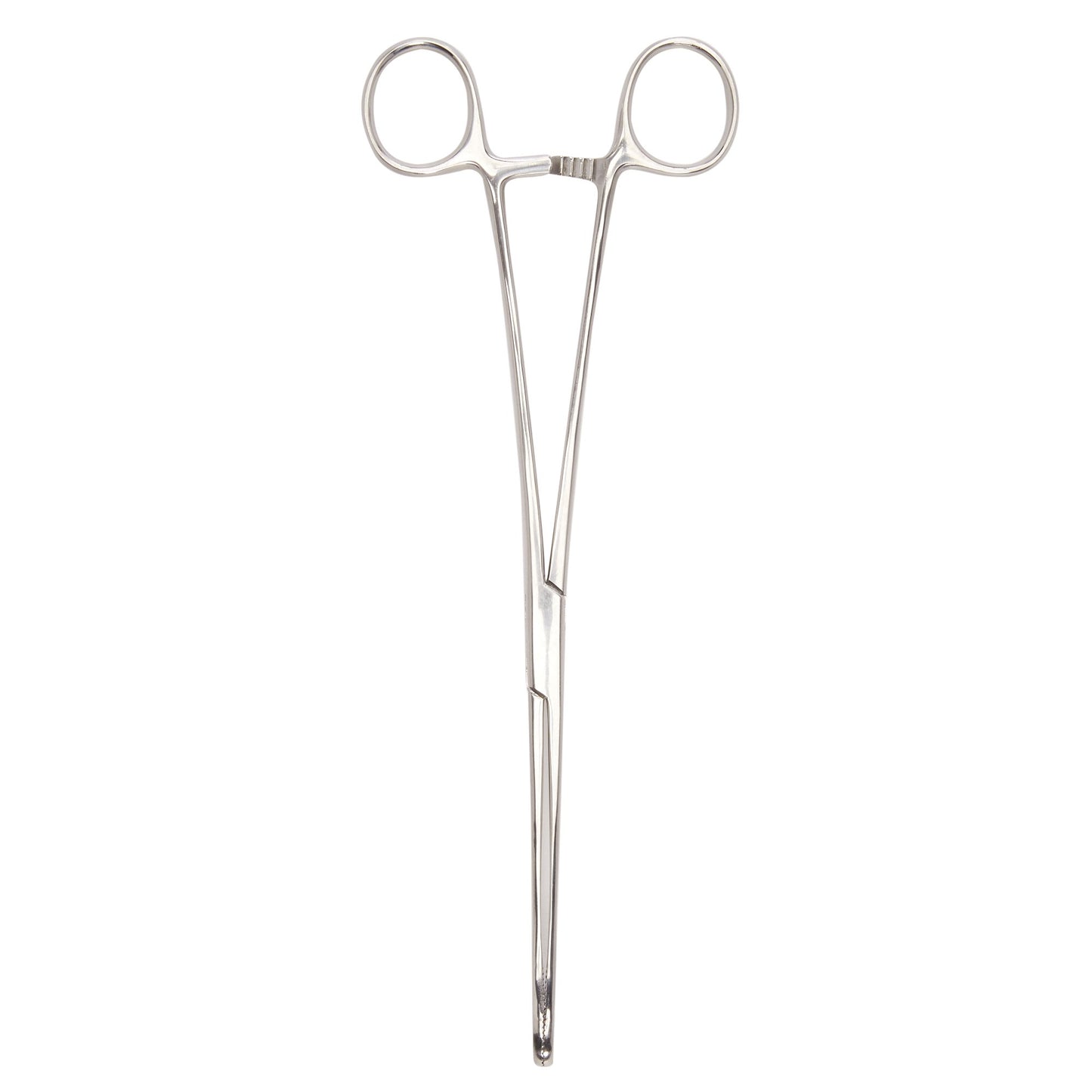 Sponge Forceps McKesson Foerster 9-1/2 Inch Length Floor / Office Grade Pakistani Stainless Steel NonSterile Locking Finger Ring Handle Straight Fenes