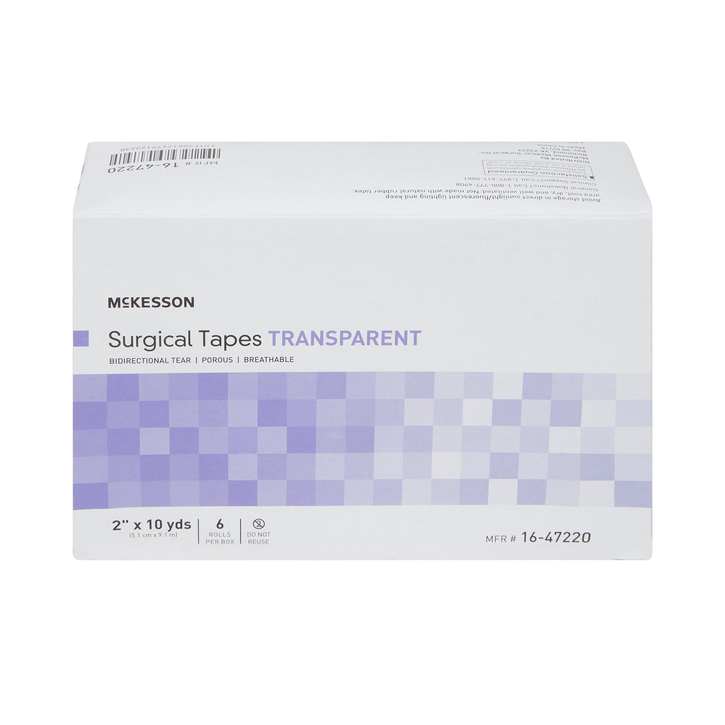McKesson Plastic Medical Tape, 2 Inch x 10 Yard, Transparent 16-47220