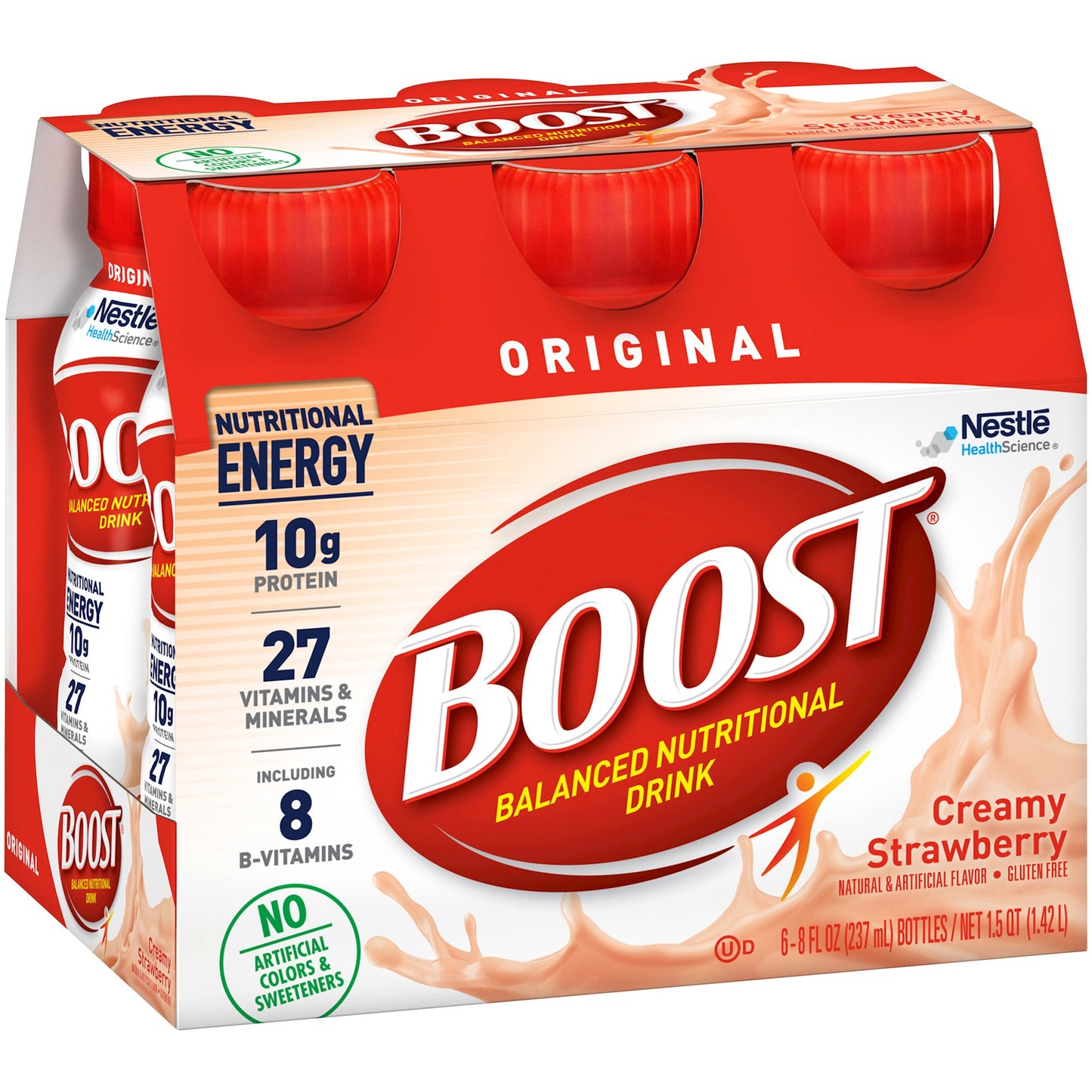 Boost® Original Strawberry Balanced Nutritional Drink, 8-ounce bottle 00041679676363