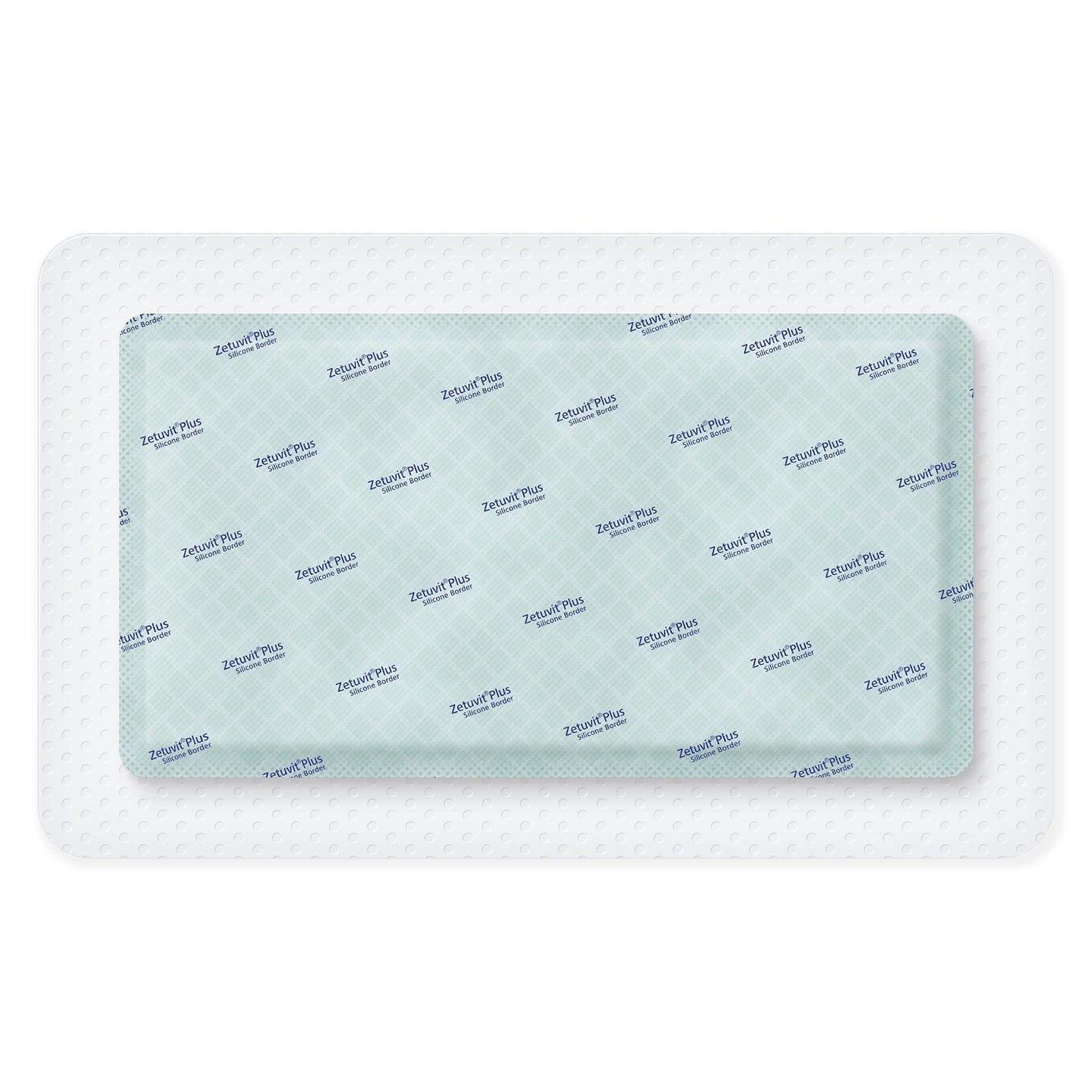 Zetuvit® Plus Silicone Border Super Absorbent Dressing, 6 x 10 Inch 413904