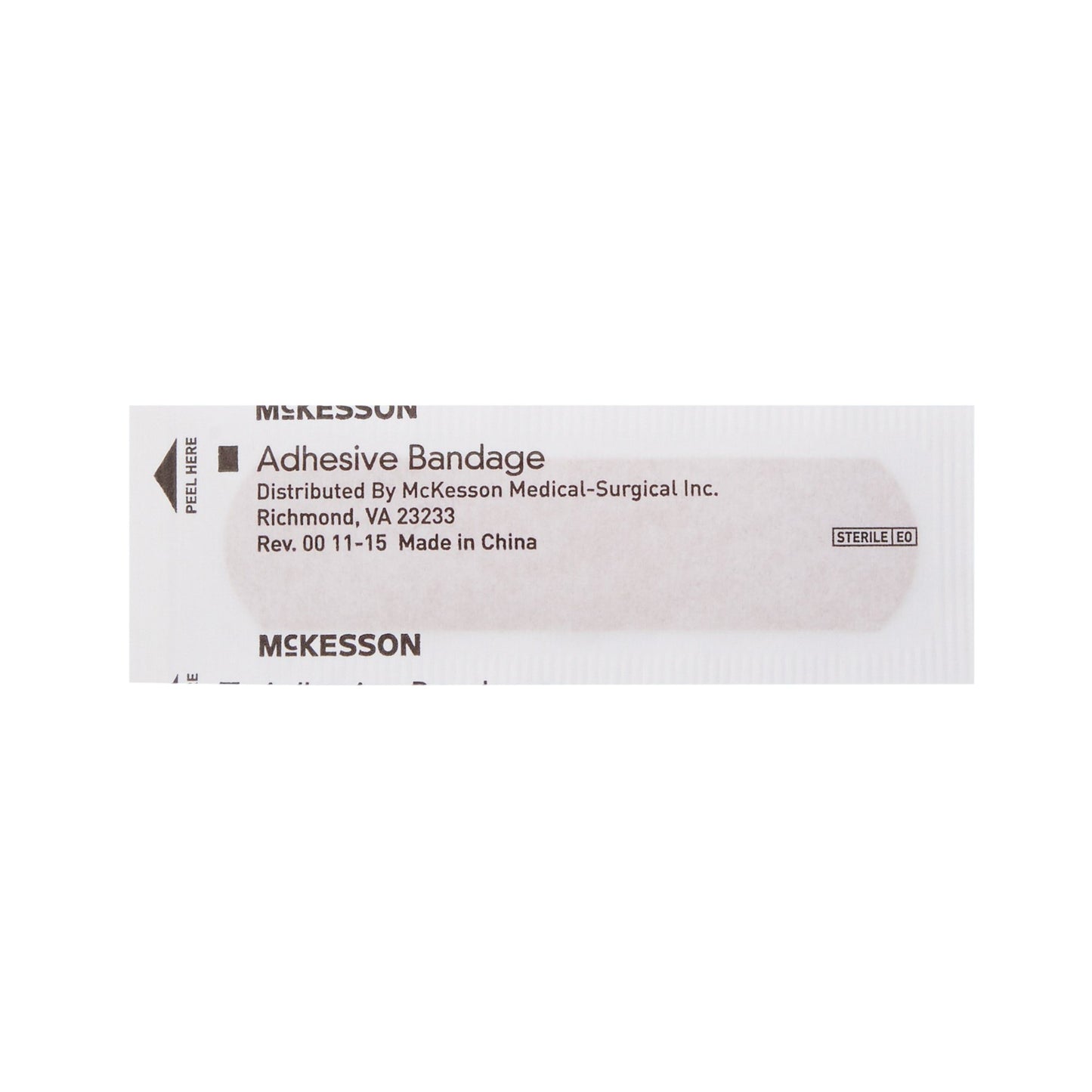 McKesson Adhesive Strip/Plastic Patch, 3/4 x 3 Inch 16-4823