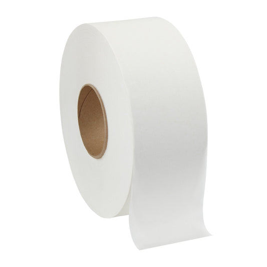 Toilet Tissue Pacific Blue Select™ White 2-Ply Jumbo Size Cored Roll Continuous Sheet 3-1/5 Inch X 1000 Foot - 13728