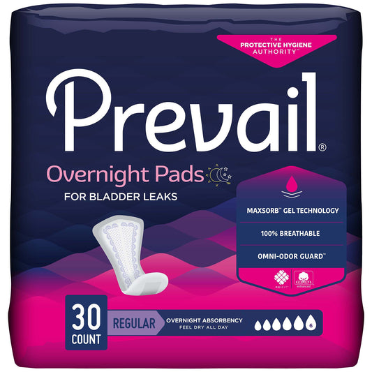 Prevail® Daily Pads Overnight Bladder Control Pad, 16-Inch Length PVX-120