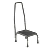 Step Stool with Handrail drive™ 1 Step Steel Frame 9-1/2 Inch Step Height - 13031-1SV