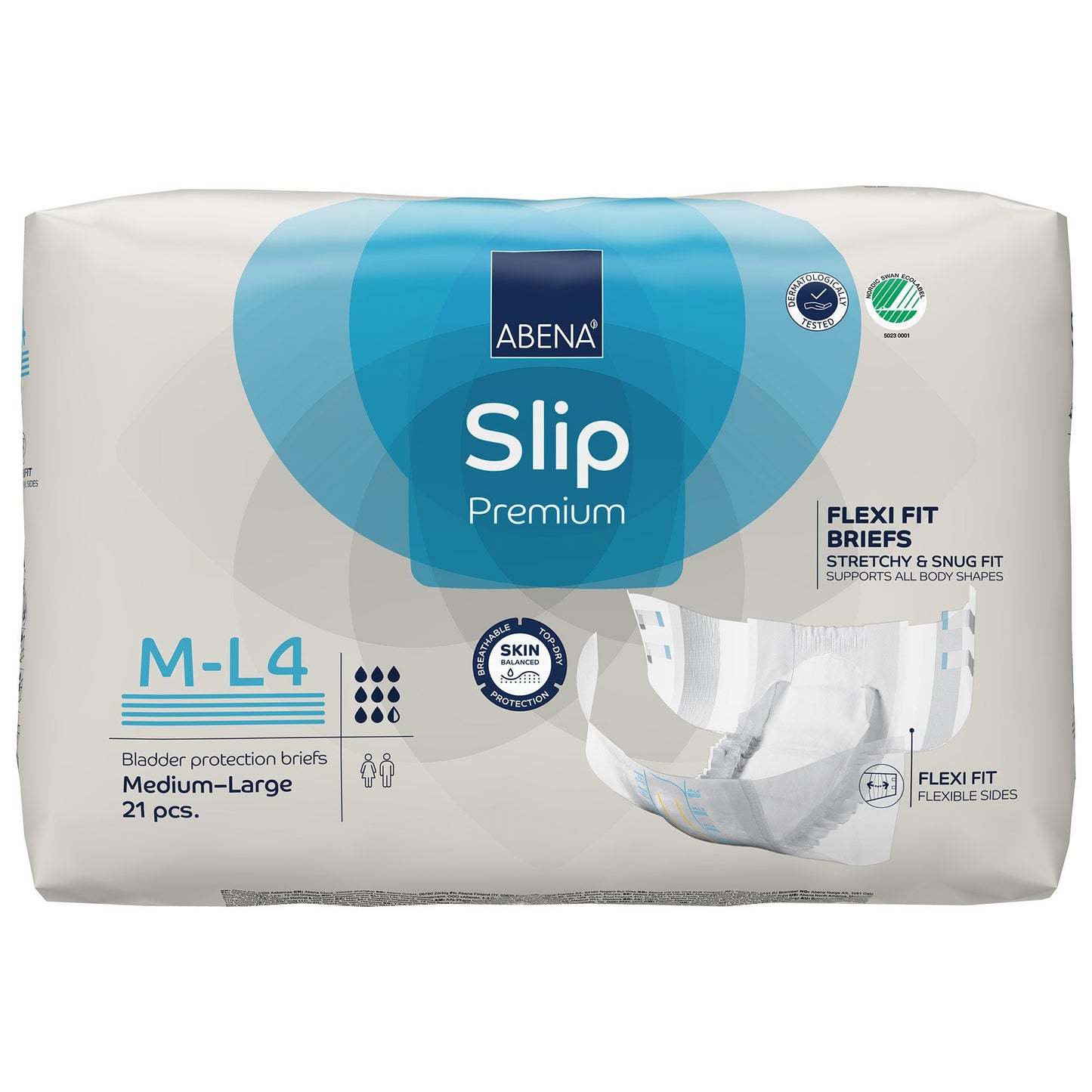 Abena® Slip Premium Flexi Fit Incontinence Briefs, M-L4 1000021166