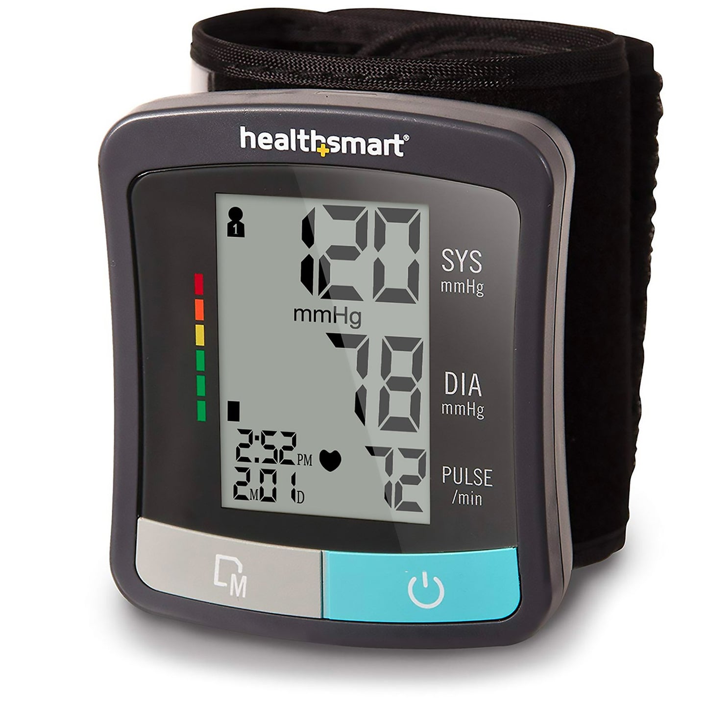 Home Automatic Digital Blood Pressure Monitor MABIS® One Size Fits Most Cuff Nylon Cuff 13 - 21 cm Wrist - 04-810-001