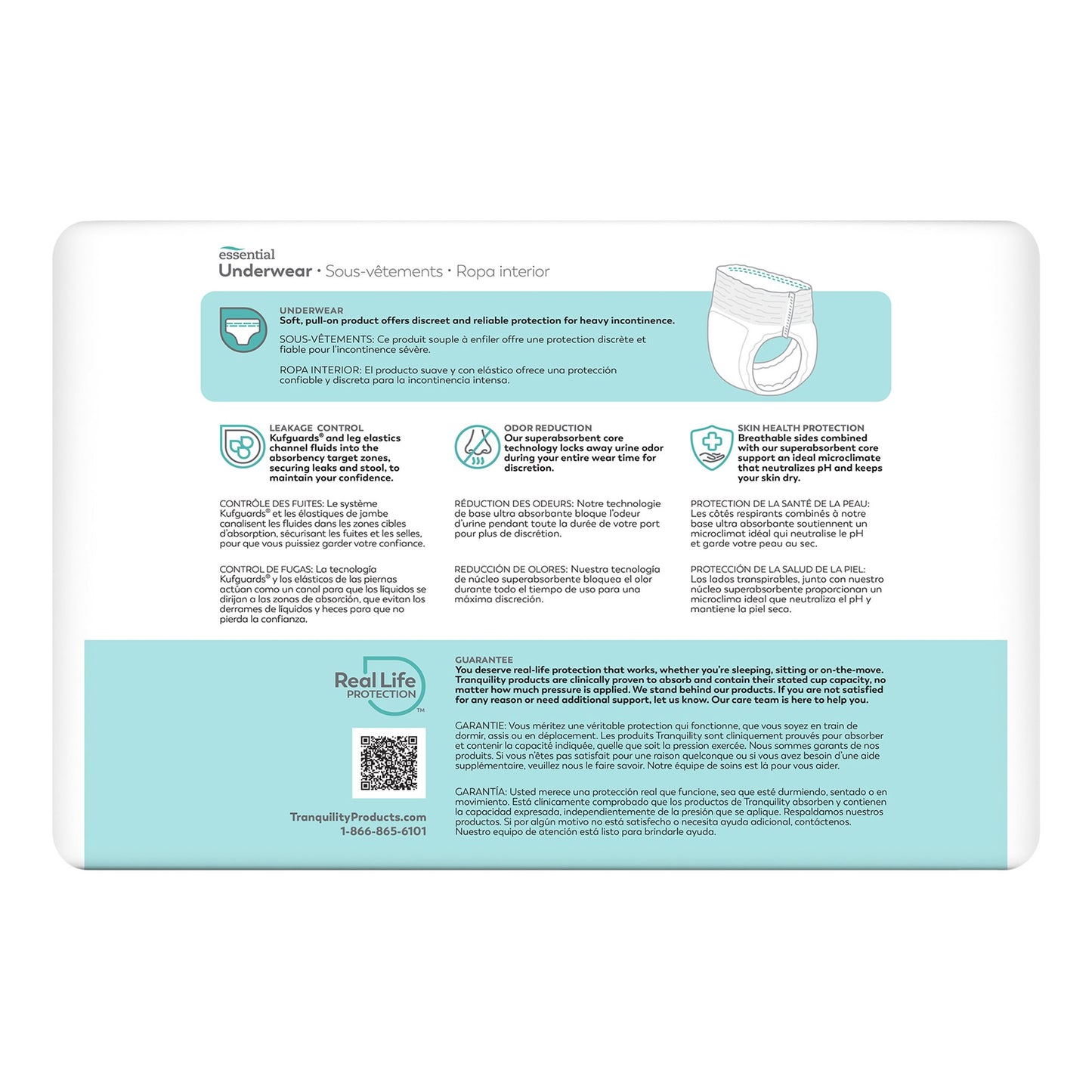 Select® Heavy Protection Absorbent Underwear, Extra Small 2603