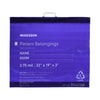 Patient Belongings Bag McKesson 3 X 19 X 22 Inch Polyethylene Snap Closure Blue - 30441100