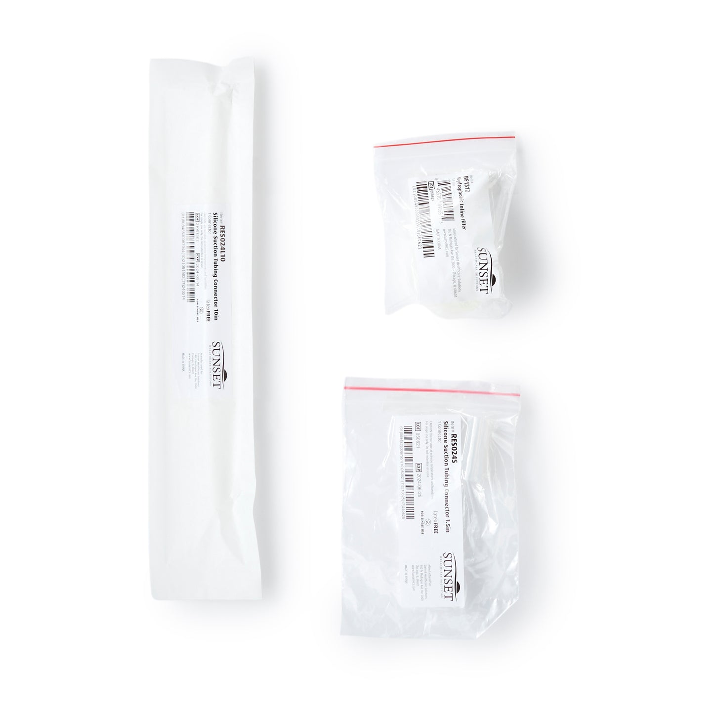 Sunset Healthcare Solutions Suction Filter Component Kit RES024S-KIT