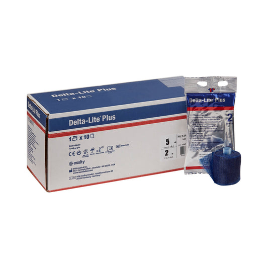 BSN Medical Delta-Lite Plus Dark Blue Cast Tape, 2 Inch x 4 Yard 7345820, Box of 10