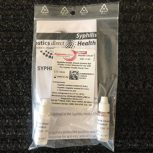 Immunology / Serology Assay Control Set Syphilis Health Check® Syphilis Screen Positive Level / Negative Level 2 X 1 X 0.5 mL 1001-0699