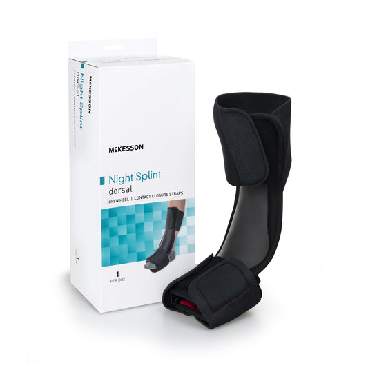 Dorsal Night Splint McKesson Large / X-Large Hook and Loop Closure Male 9 to 14 / Female 10 to 15 Foot - 155-14040L-XL