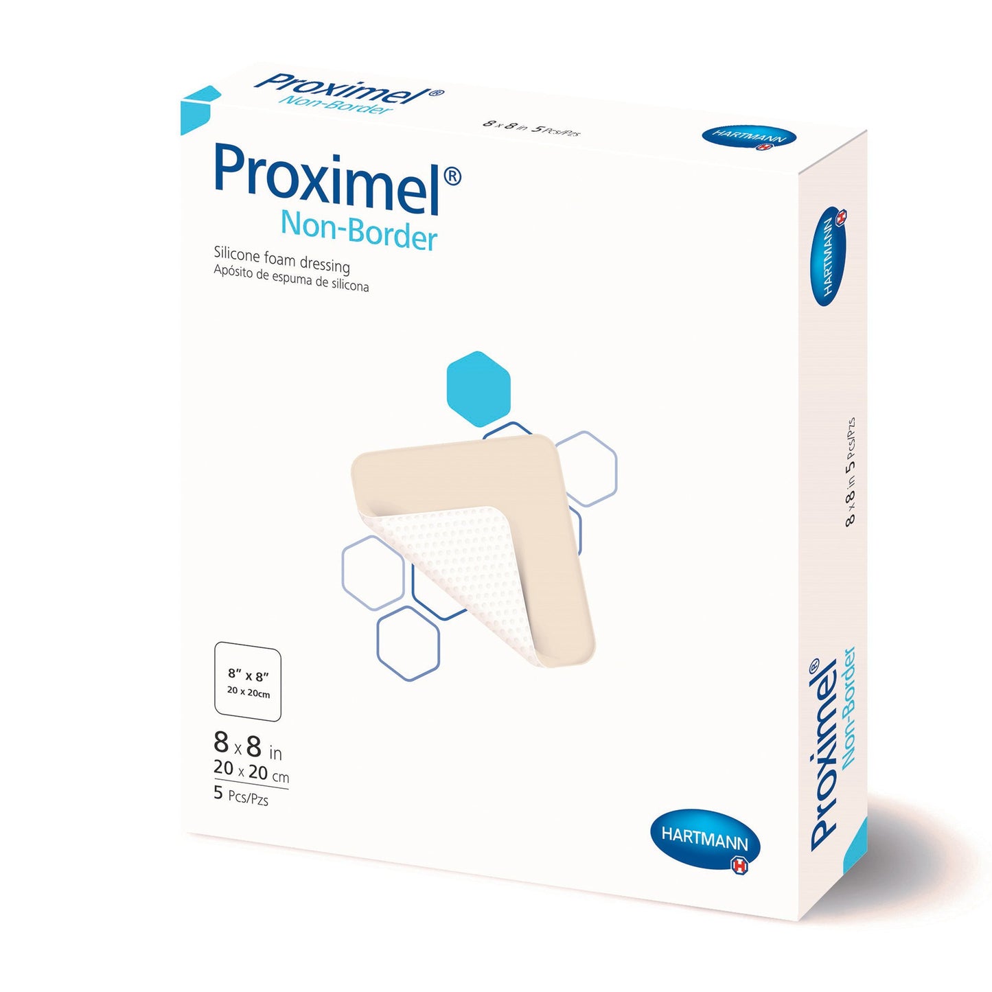 Proximel® Non-Border Foam Dressing, 8 x 8 Inch 15713104