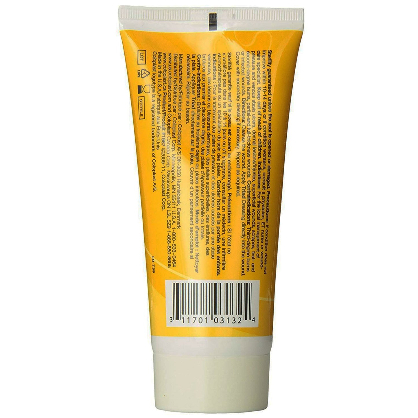 Triad™ Hydrophilic Wound Dressing, Zinc Oxide Based Paste, 6-ounce tube 1967