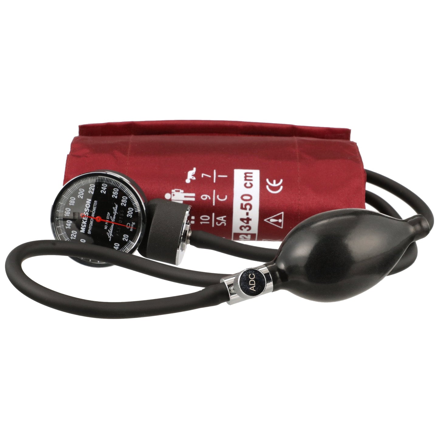 McKesson Lumeon Aneroid Sphygmomanometer with Large Cuff, 2-Tube, Pocket-Size 01-720-12XBDGM