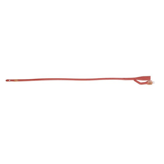 Foley Catheter Bardex® Lubricath® 2-Way Council Tip 5 cc Balloon 16 Fr. Red Rubber - 0196L16