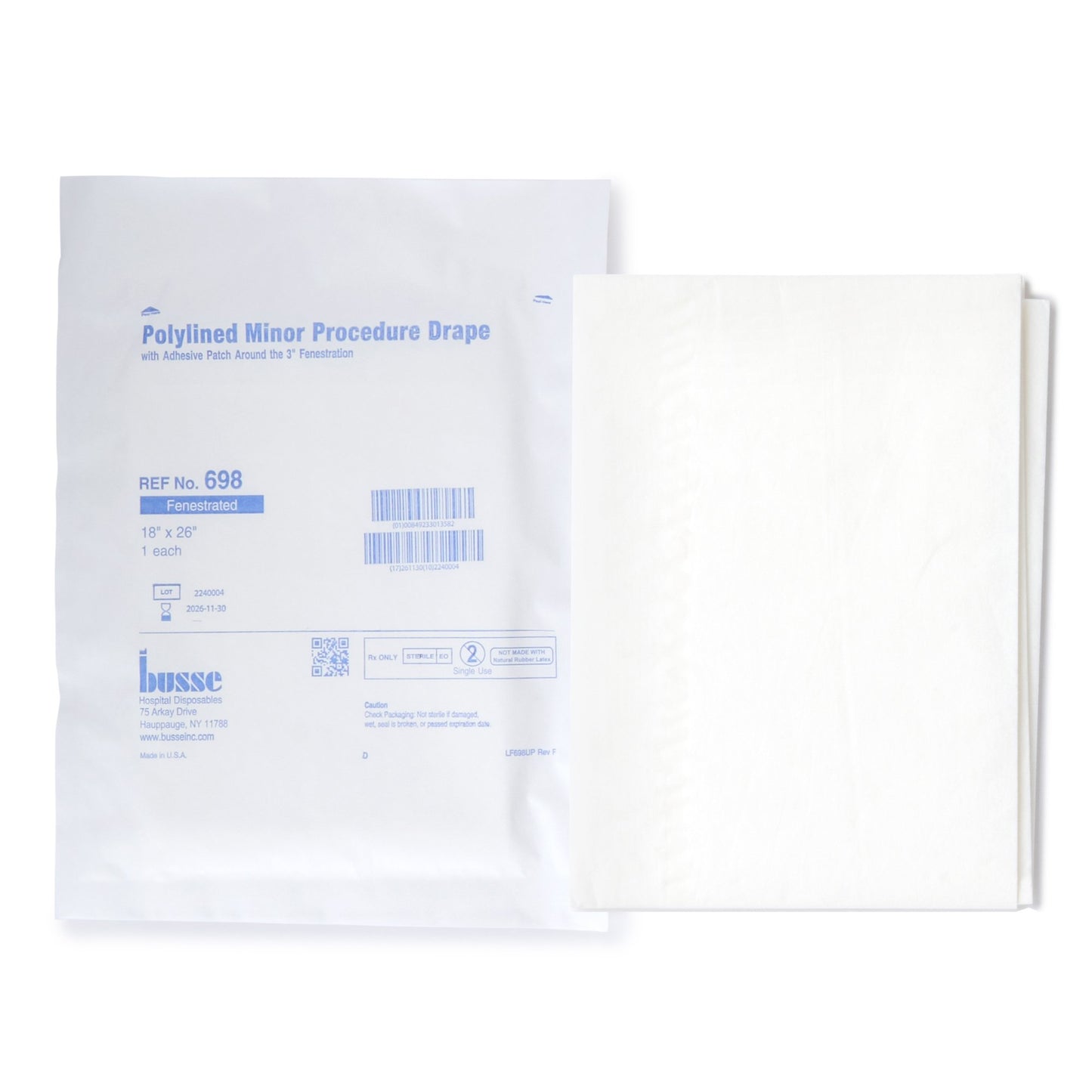 General Purpose Drape Poly Lined Towel Drape 18 W X 26 L Inch Sterile - 698