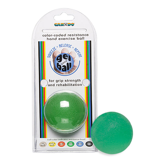 Fabrication Enterprises CanDo Standard Gel Squeeze Ball, Green, Medium 10-1493, 1 Each