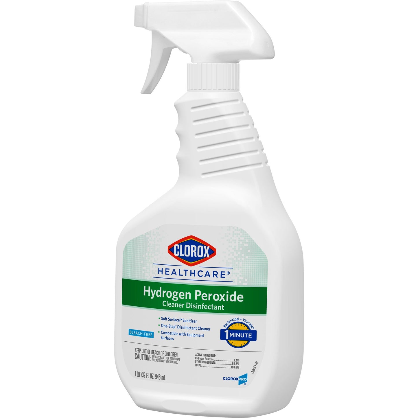 Clorox Healthcare® Hydrogen Peroxide Cleaner Disinfectant, Spray Bottle, 32 oz. 30828