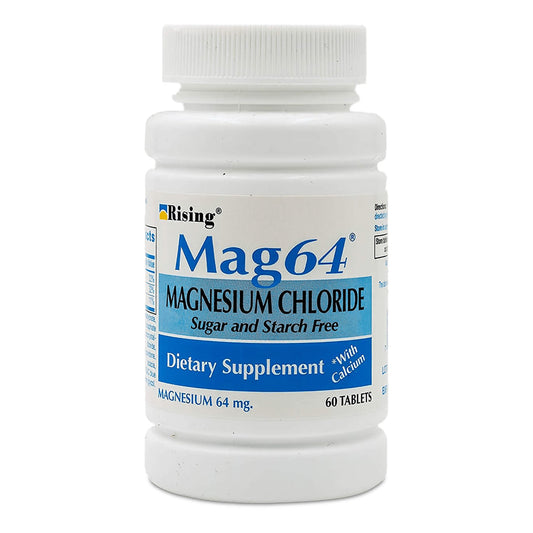 Rising Pharmaceuticals Mag 64 Magnesium Chloride Mineral Supplement 68585000575, BT