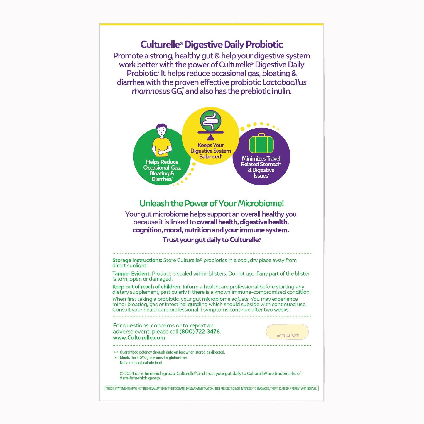 Culturelle Digestive Daily Probiotic Vegetarian Capsules 049100400099