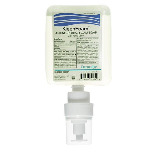 Antimicrobial Soap KleenFoam® Foaming 1,000 mL Dispenser Refill Bottle Unscented - 0093F