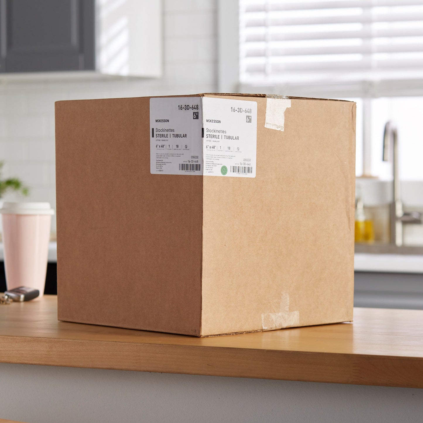 McKesson Beige Cotton Tubular Stockinette, 6 x 48 Inch 16-3D-648