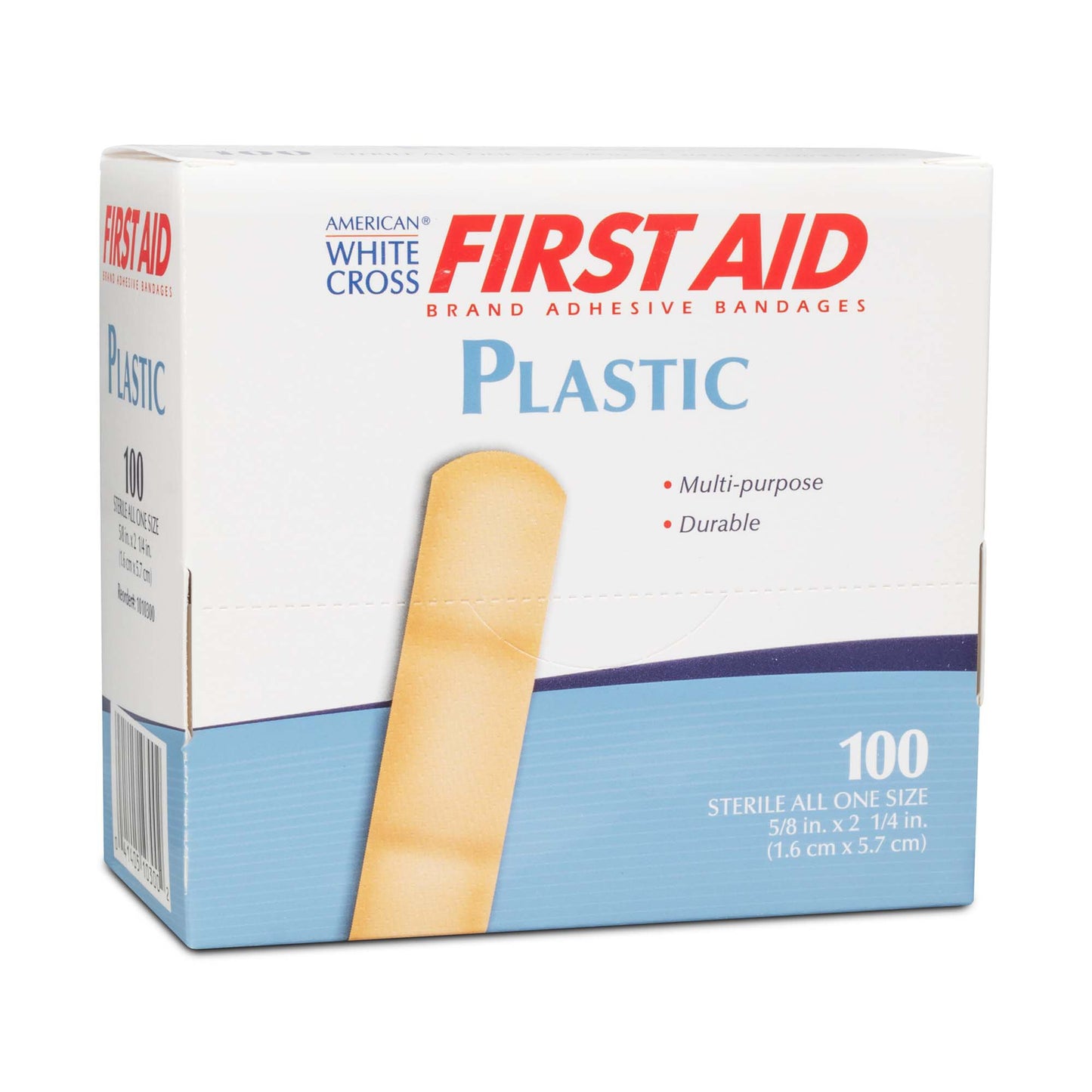 American® White Cross First Aid Adhesive Strips, 5/8 x 2¼ Inches 1010300