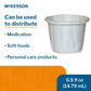 0.5 oz. Paper Souffle Cup White Disposable 16-050-2050