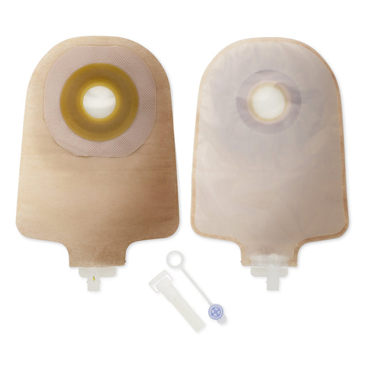 Urostomy Pouch Premier™ One-Piece System 9 Inch Length Flat, Pre-Cut 1-1/2 Inch Stoma Drainable - 8463