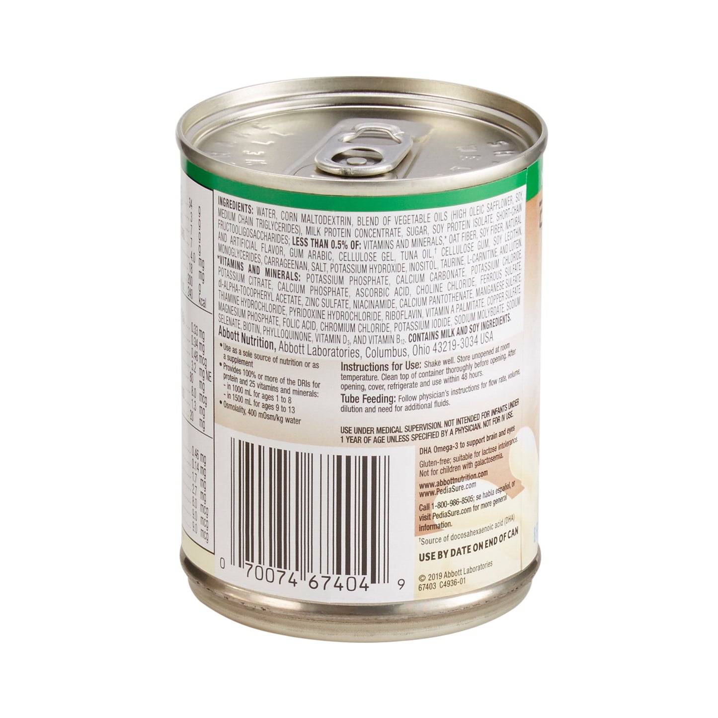 PediaSure® Enteral Formula with Fiber, Vanilla, 8-ounce can 67403