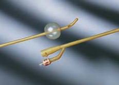 Foley Catheter Bardex® Lubricath® 2-Way Coude Tip 30 cc Balloon 18 Fr. Hydrophilic Polymer Coated Latex - 0100L18