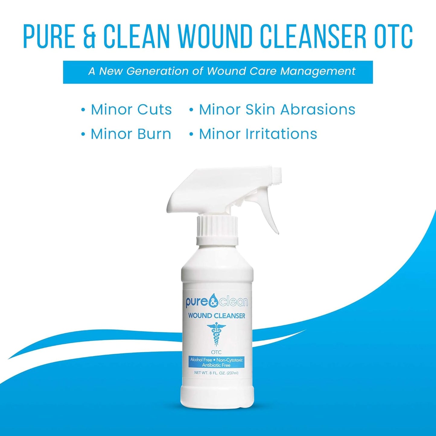 Pure & Clean Wound Cleanser, 8-ounce pump bottle 852421007027