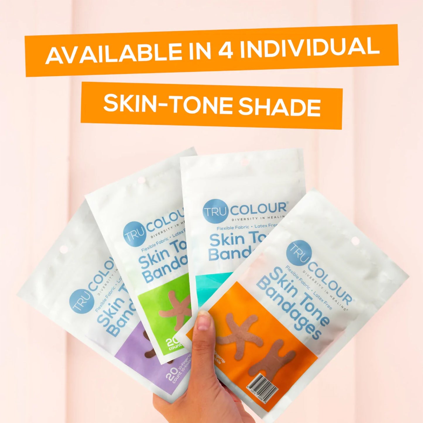 TruColour® Brown Adhesive Strip, Knuckle / Fingertip TCB-NKF