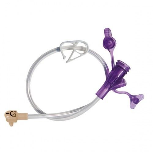 Right Angle Connector with Y-Port Adapter ENFit® 24 Inch, Clear - 8-2422-ISOSAF