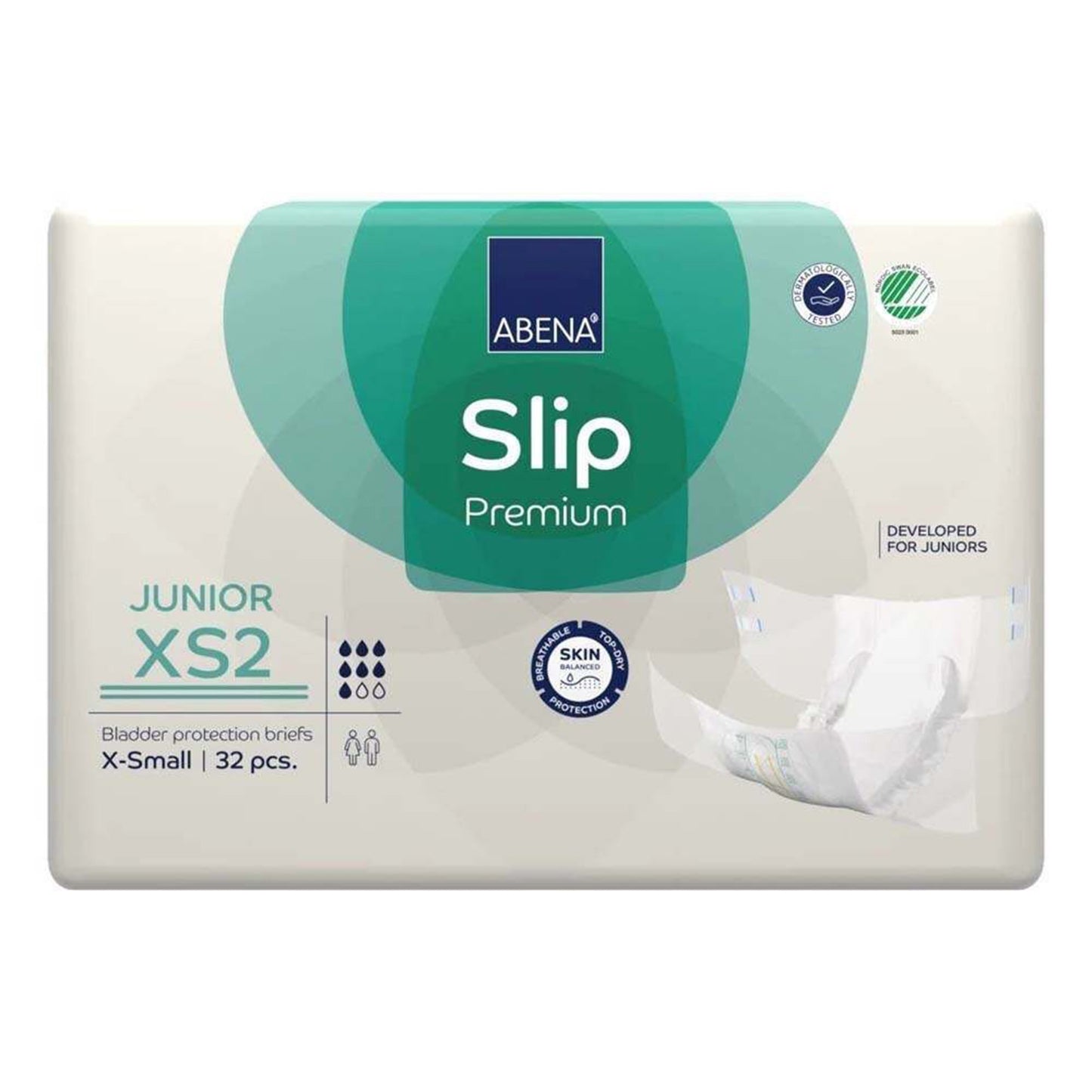 Abena® Slip Premium Junior XS2 Incontinence Brief, Extra Small 1000021279