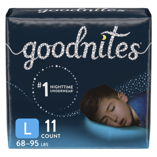 Male Youth Absorbent Underwear GoodNites® Pull On with Tear Away Seams Large Disposable Heavy Absorbency - 53362