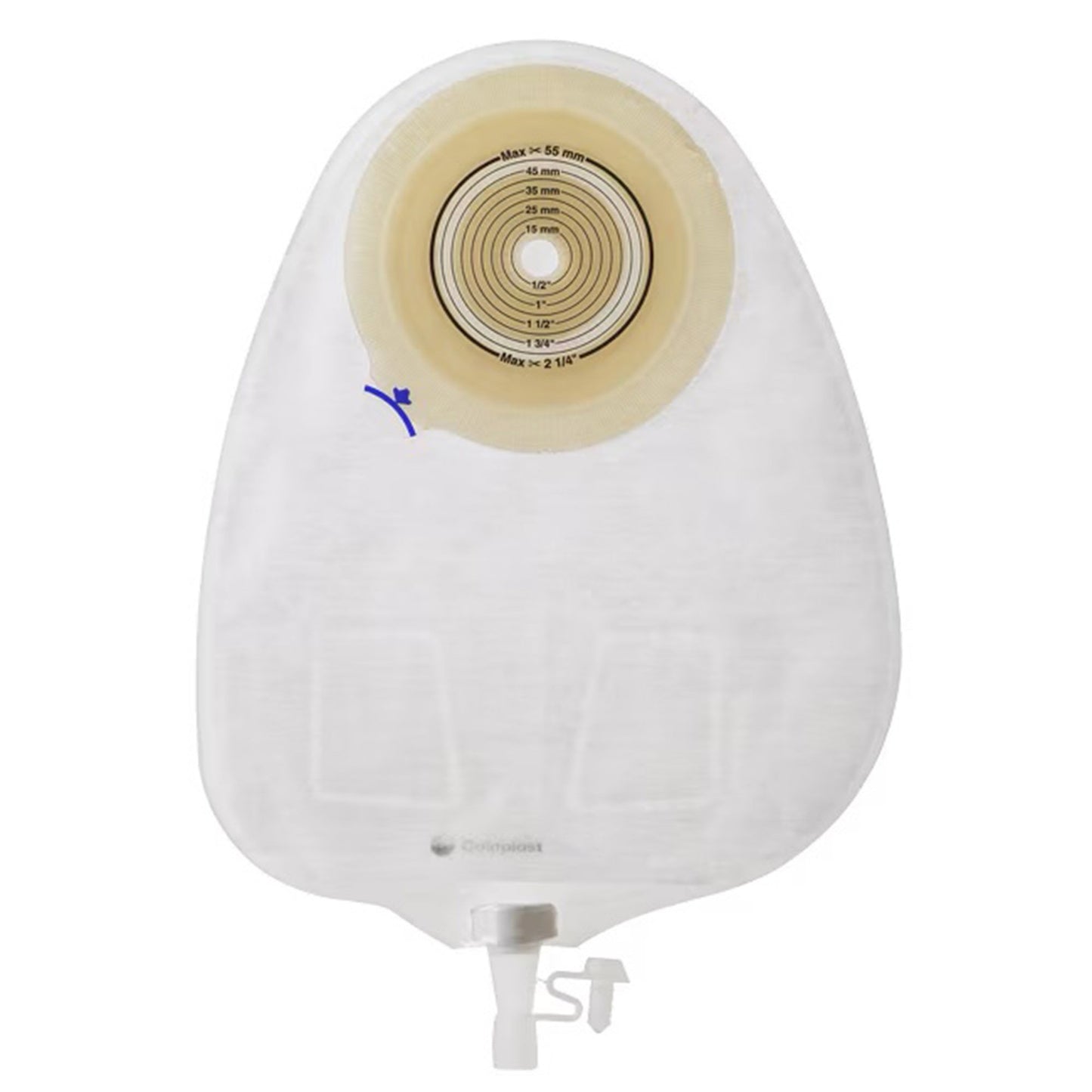 Assura® Flat 1-Piece Transparent Urostomy Pouch, 10 – 55 mm Stomas 14222