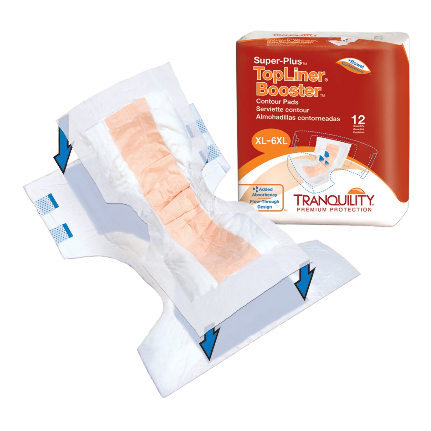 TopLiner™ Super Plus Added Absorbency Incontinence Booster Pad, 32-Inch Length 3097