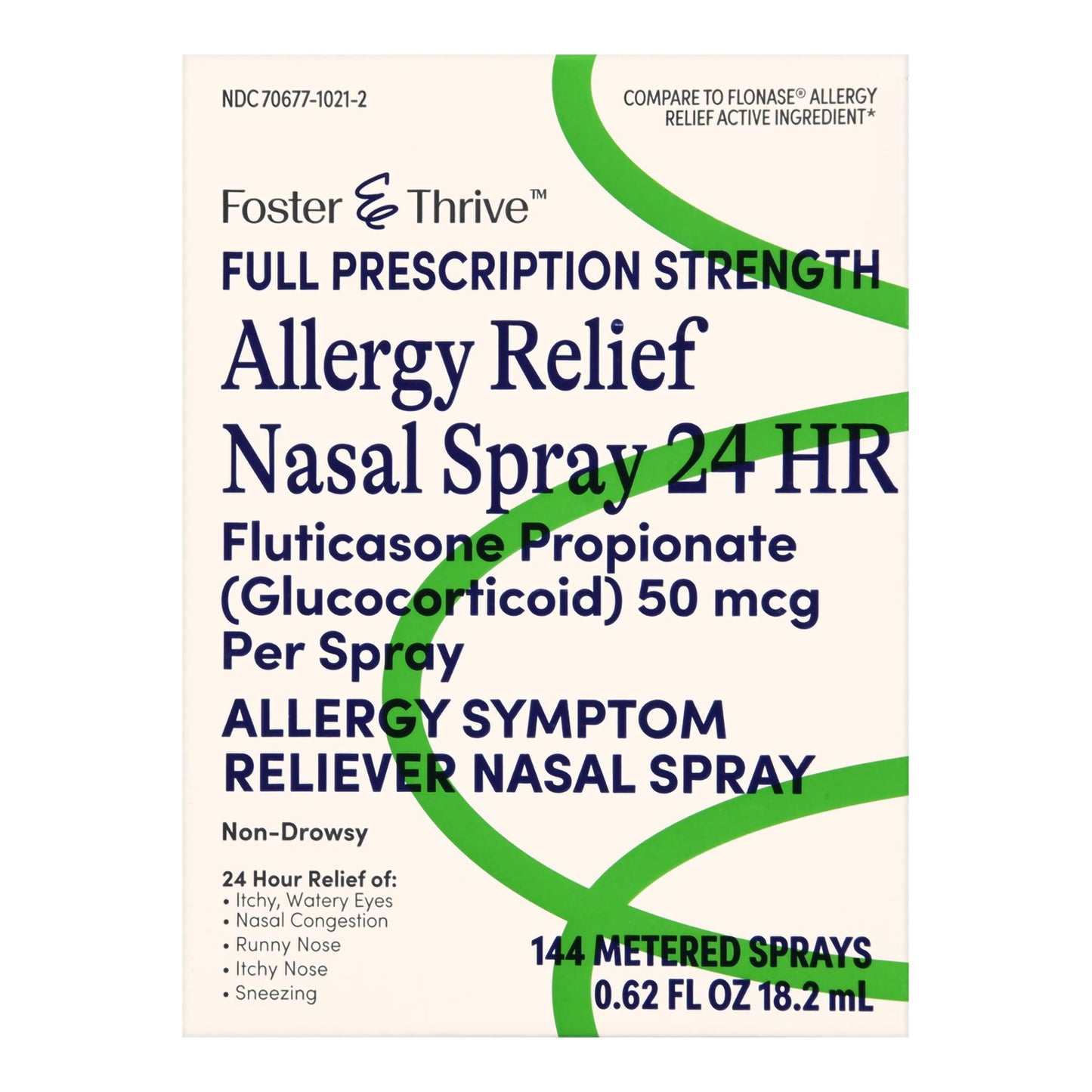 Foster & Thrive™ Allergy Relief Nasal Spray 24 HR Fluticasone Propionate 70677102102