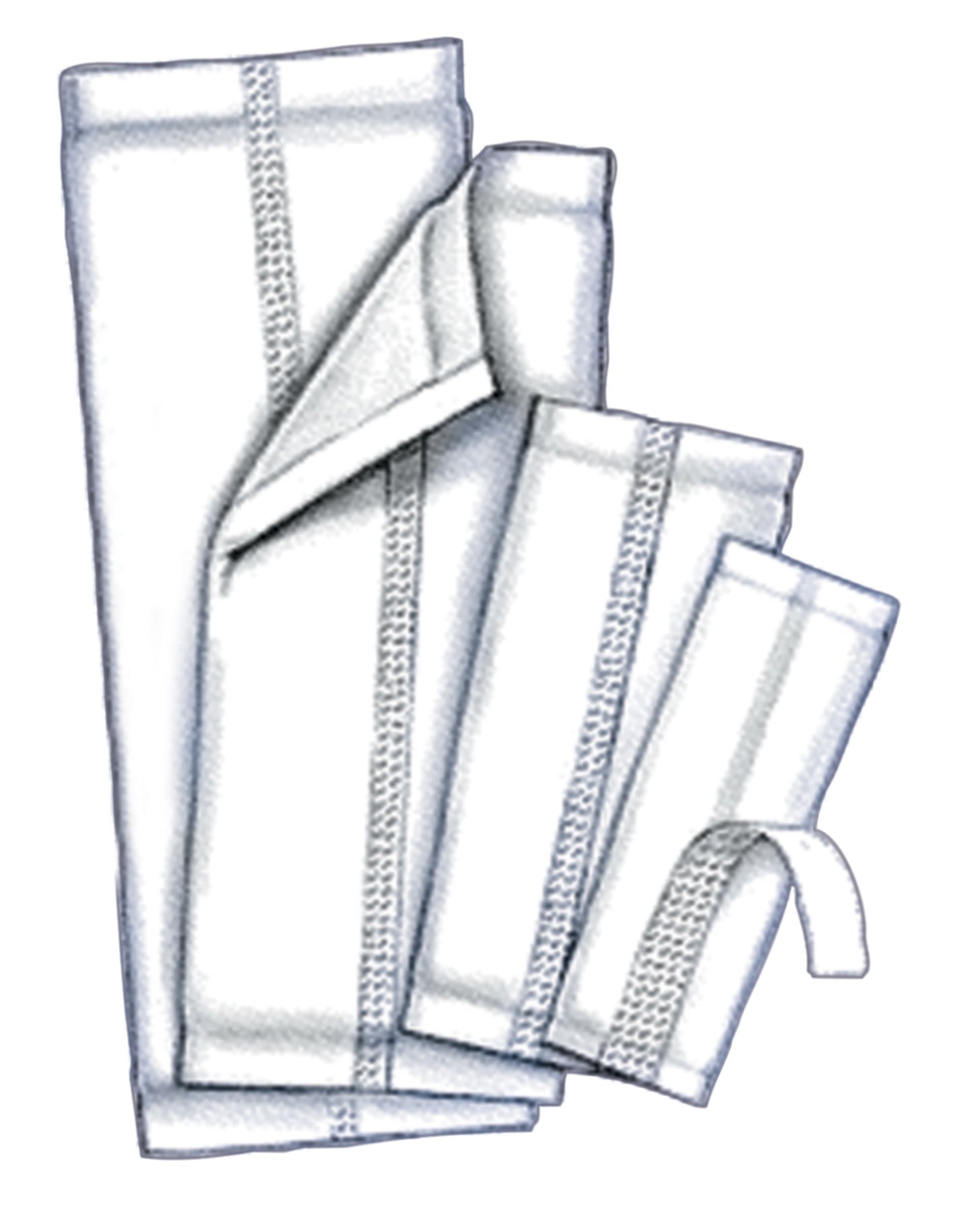 Incontinence Liner Wings™ 6-1/2 X 17 Inch Moderate Absorbency Polymer Core One Size Fits Most - 965B20