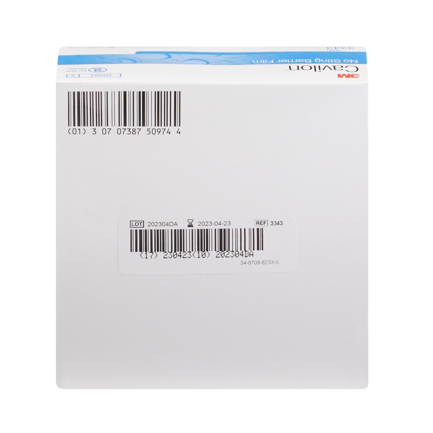 3M Cavilon Barrier Film, No Sting, Alcohol-Free, Conforming, 1.0 mL 3343