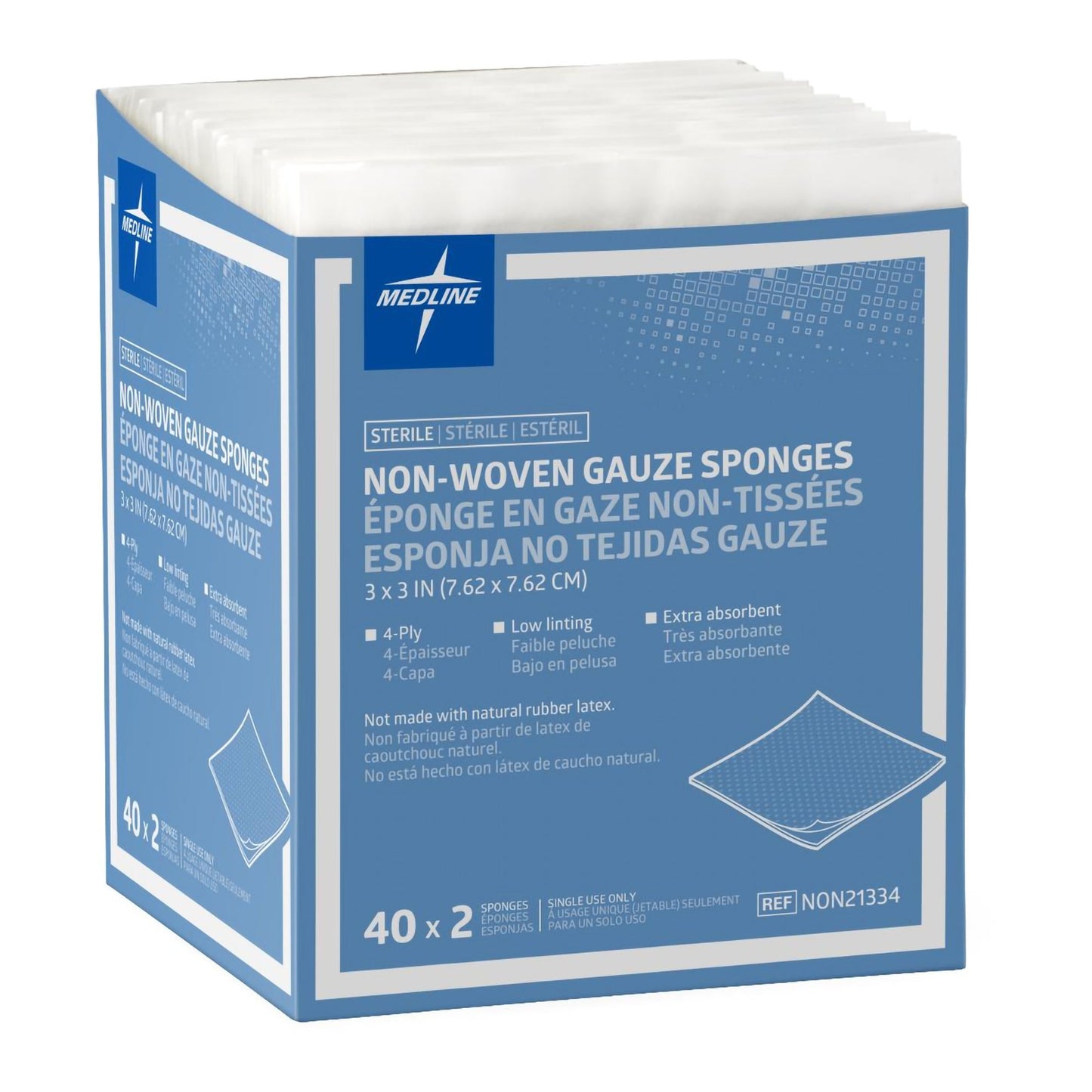 Nonwoven Sponge Avant Gauze® 3 X 3 Inch 4-Ply Sterile 2 per Pack NON21334
