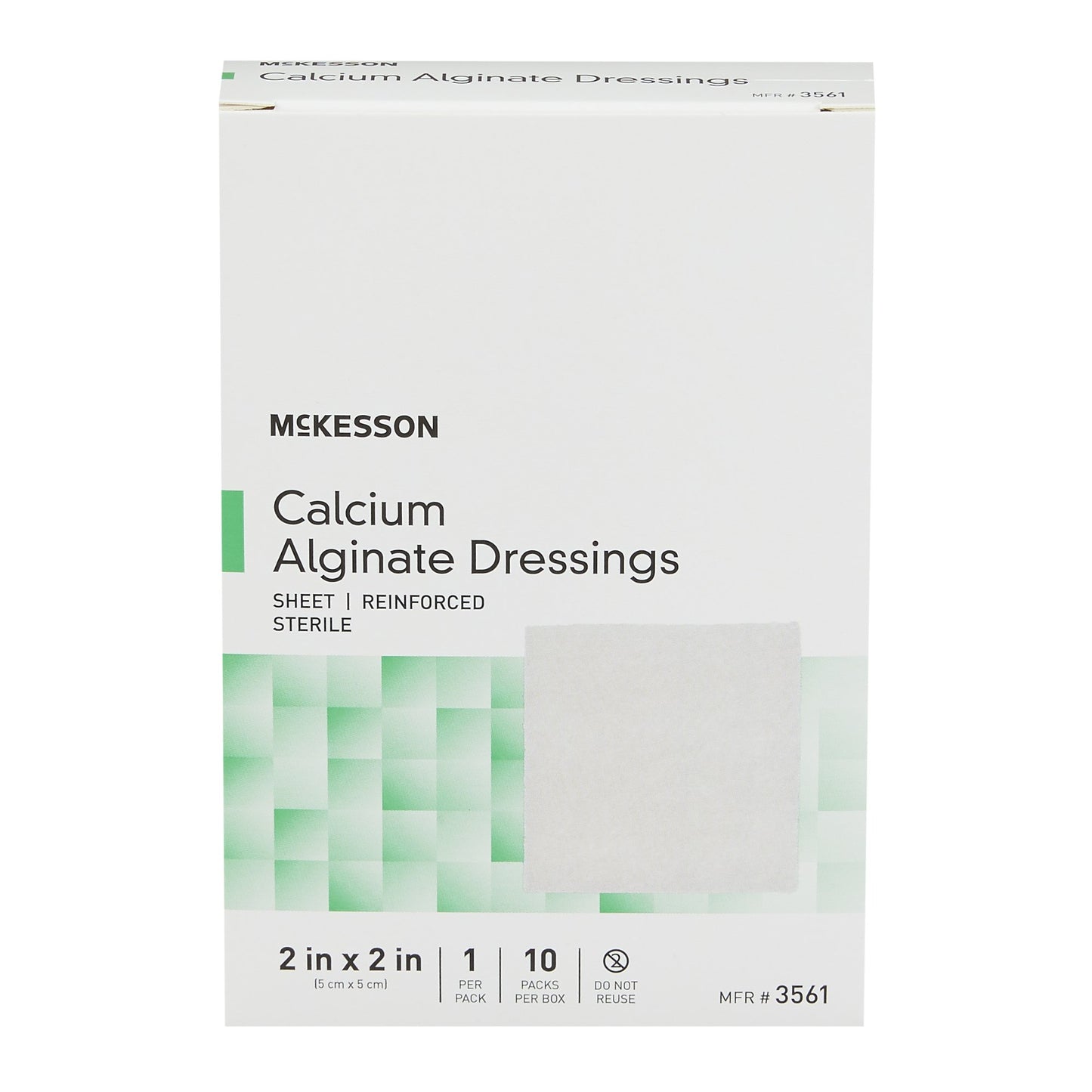 McKesson Alginate Dressing, 2 x 2 Inch 3561