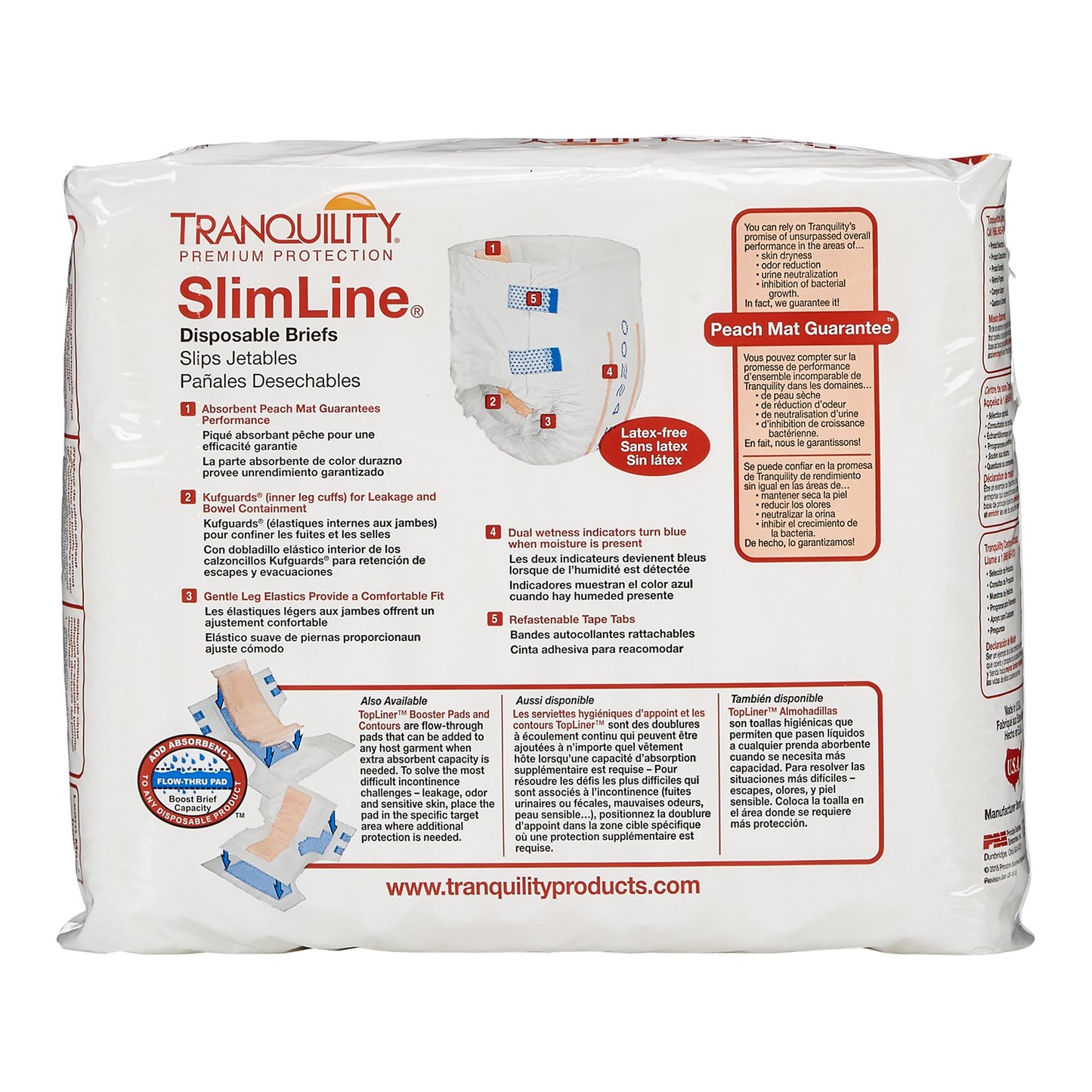 Tranquility® SlimLine® Heavy Protection Incontinence Brief, Medium 2122