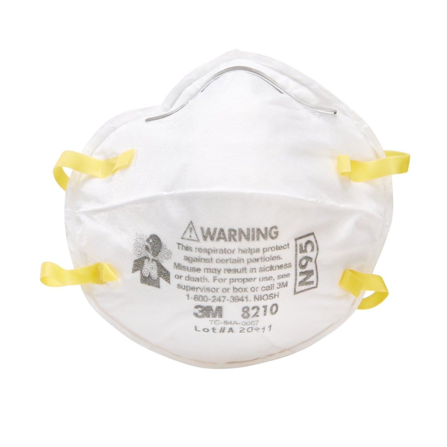 3M Industrial N95 Particulate Respirator Mask, 1 Size 8210