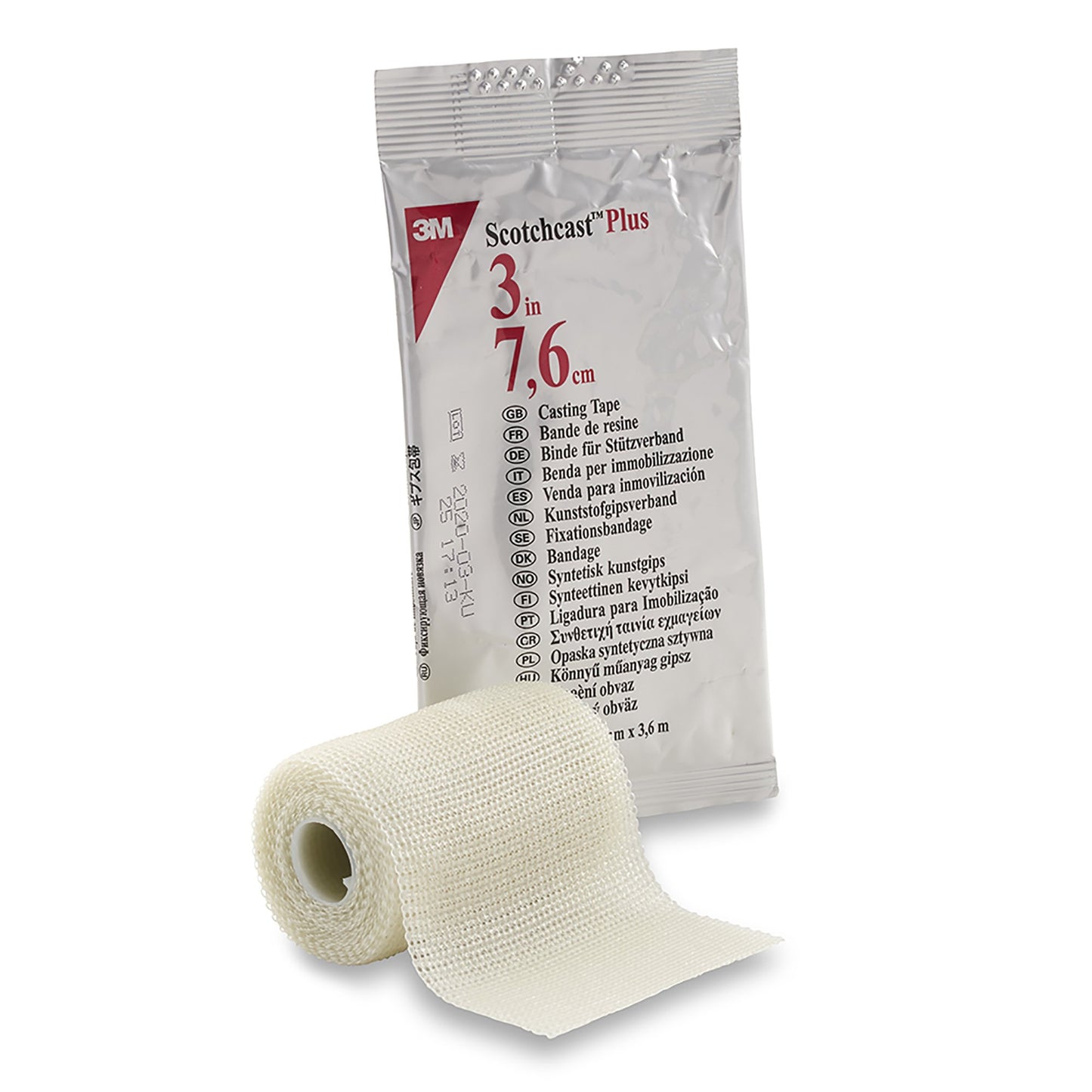 3M™ Scotchcast™ Plus White Cast Tape, 3 Inch x 4 Yard 82003
