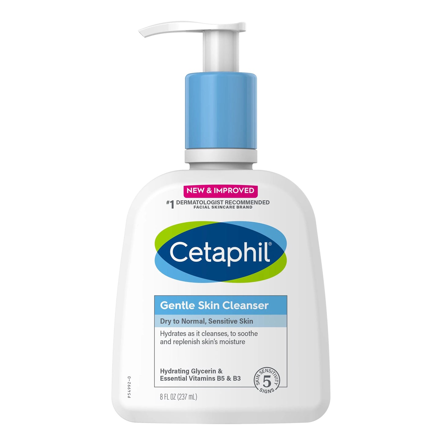 Facial Cleanser Cetaphil® Gentle Skin Cleanser Lotion 8 oz. Pump Bottle Unscented - 30299011026