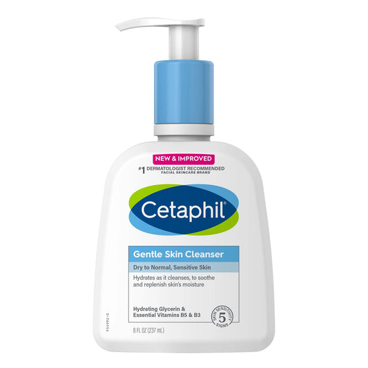 Facial Cleanser Cetaphil® Gentle Skin Cleanser Lotion 8 oz. Pump Bottle Unscented - 30299011026