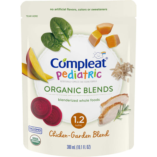 Compleat® Pediatric Organic Blends Tube Feeding Formula, Chicken-Garden, Non-GMO 00043900846422